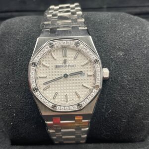 Audemars Piguet Royal Oak Ladies Quartz Plata Grande Tapisserie 33mm – Ref. 67651ST