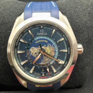 Omega Seamaster Aqua Terra Worldtimer Co-Axial Master Chronometer Azul 43mm – Ref. 220.12.43.22.03.001